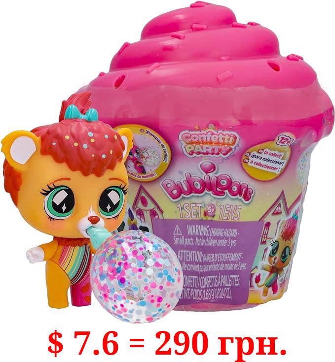 Bubiloons Confetti - 8+ Accessories, Surprise Character That Blow Bubbles, for Girls and Kids 5 and up