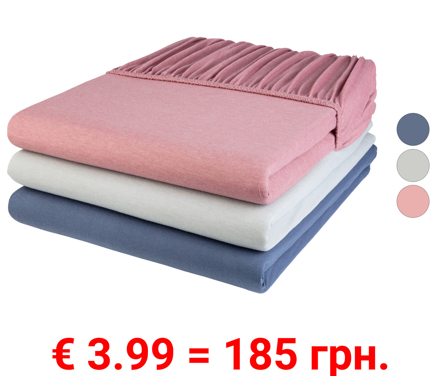 LIVARNO home Jersey-Spannbettlaken, 90-100 x 200 cm