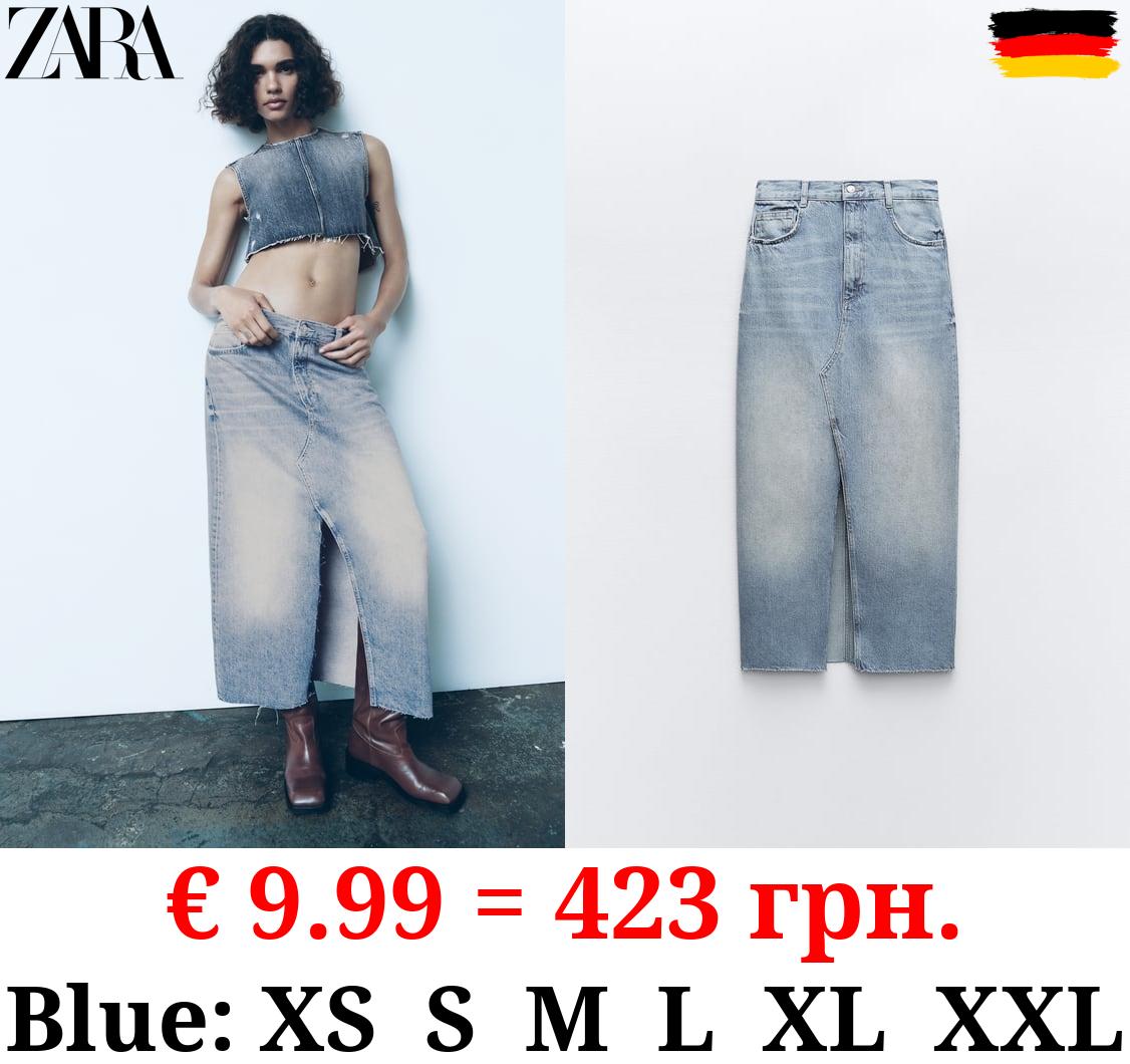 LONG DENIM TRF SKIRT