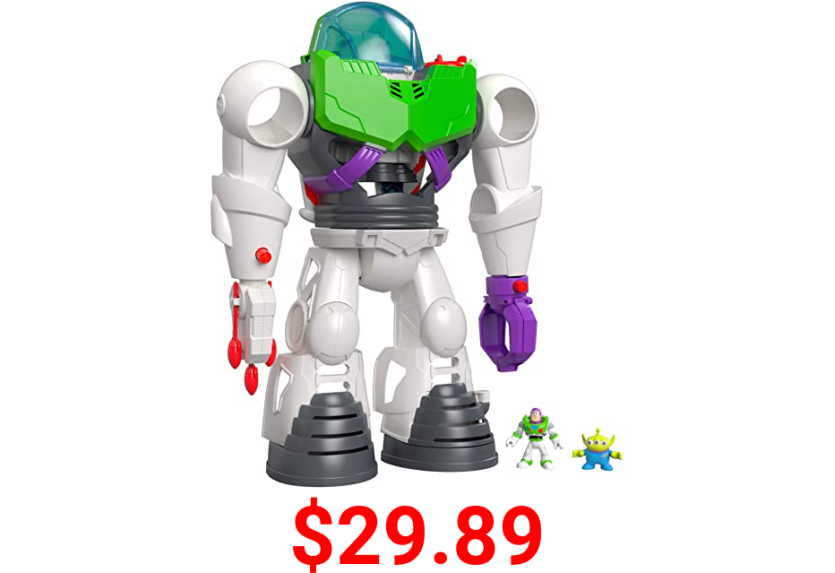 Fisher-Price Imaginext Disney Pixar Toy Story Buzz Lightyear Robot Playset for preschool kids ages 3 years & up [Amazon Exclusive]