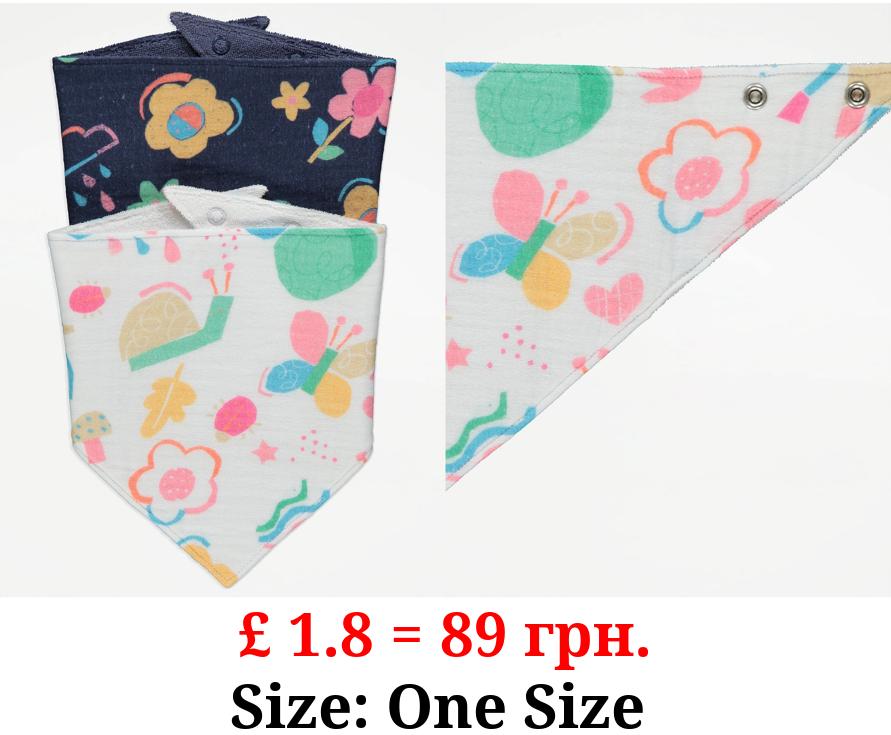 Bright Doodle Dribble Bibs 2 Pack