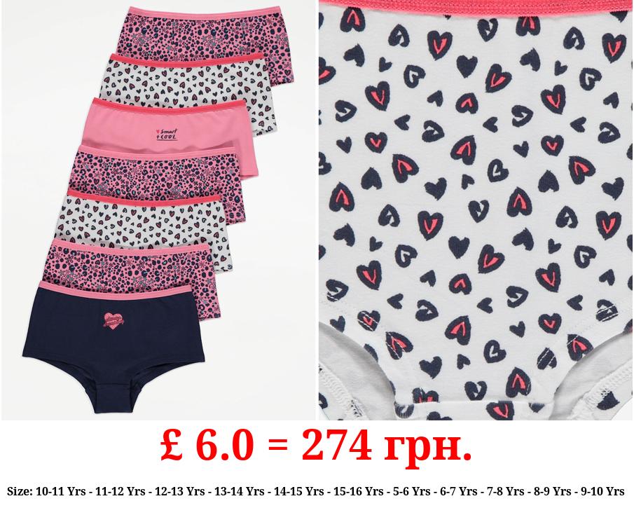 Floral Animal Print Shorts 7 Pack