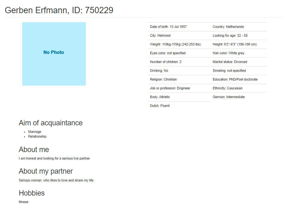 Примеры "М" анкет, для WD. – Telegraph