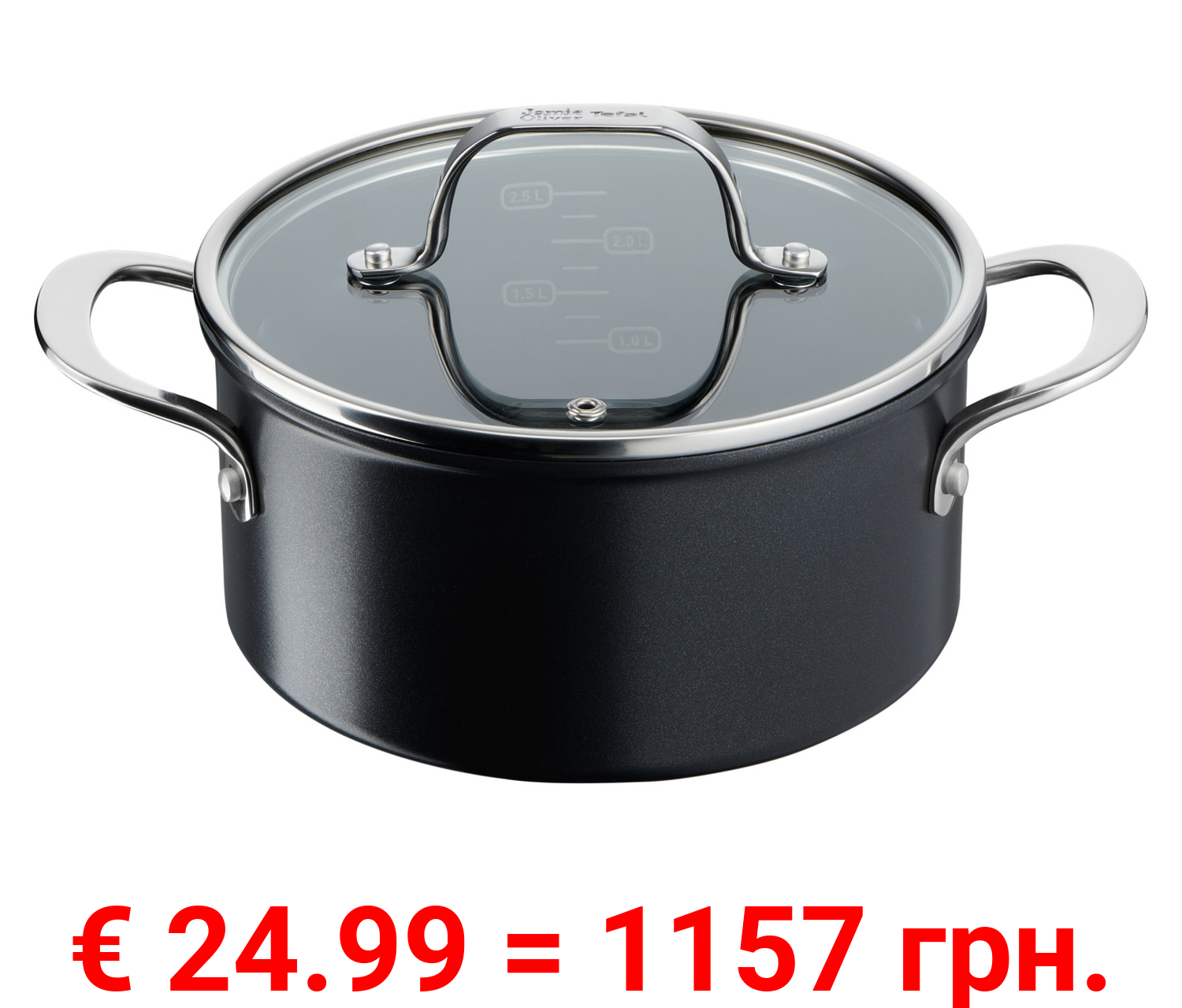 Jamie Oliver by Tefal Kochtopf mit Deckel, Ø 20 cm
