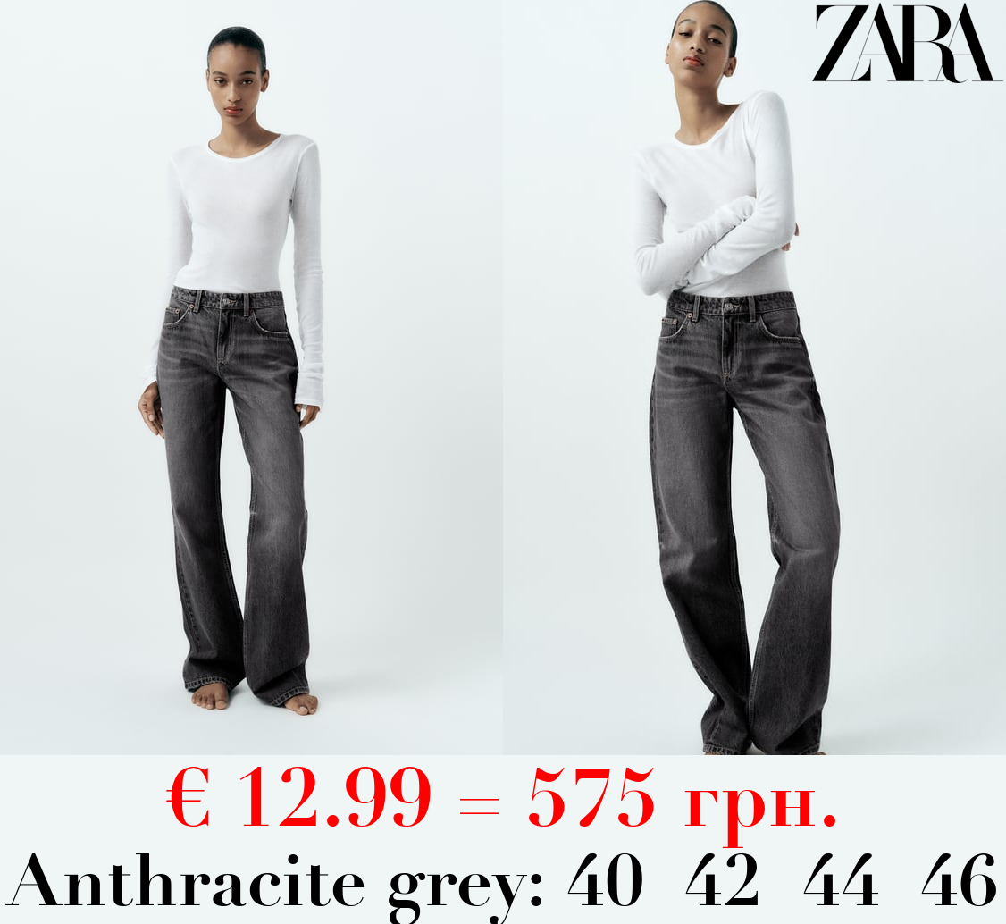 TRF STRAIGHT LOW-RISE JEANS