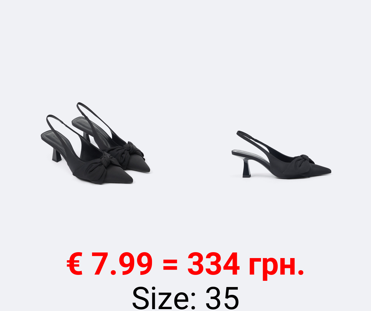 HIGH-HEEL SHOES WITH BOW
