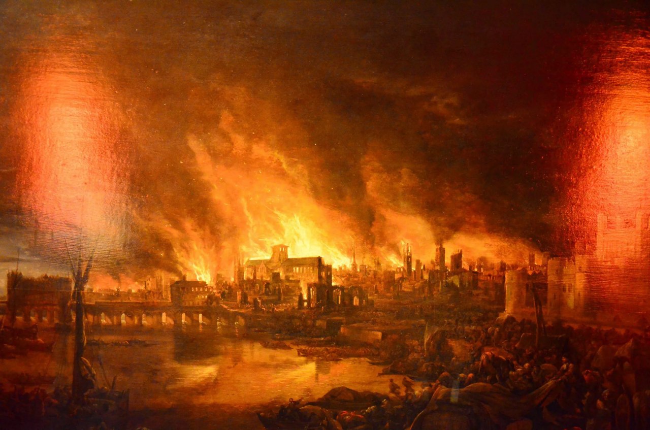 Горящий свод. Великий Лондонский пожар 1666 года. Великий пожар в Лондоне в 1666. 1666 Год пожар в Лондоне. Великий пожар Рима Нерон.