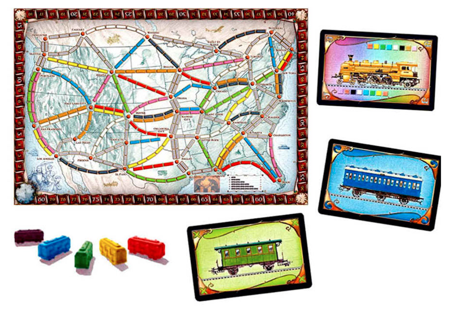 Тикет ту райд. Тикет ту Райд игра. Ticket to Ride Европа настольная игра. Ticket to Ride: Америка. Настольная игра поезда Америка.