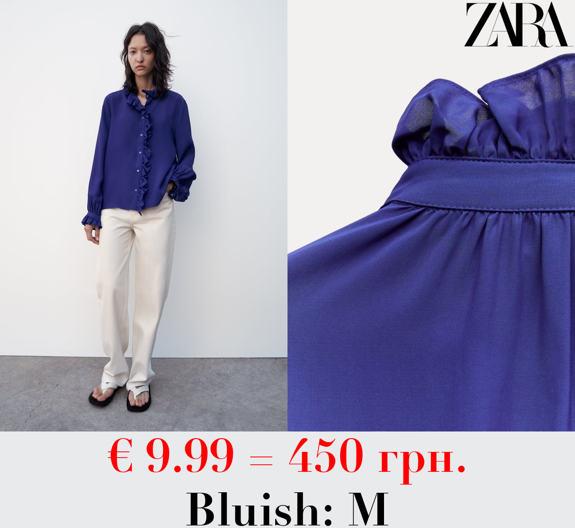ZW COLLECTION FLOWING RUFFLED BLOUSE
