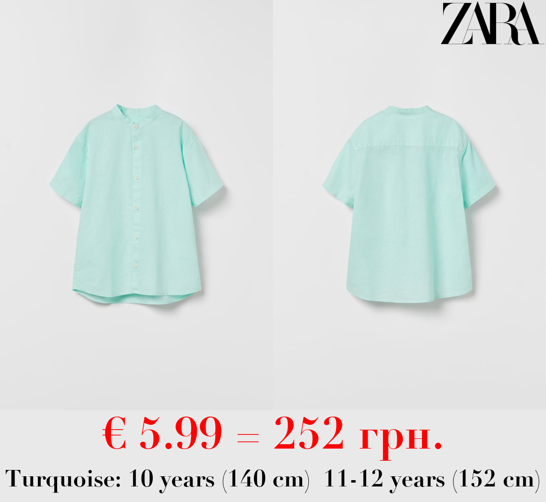 DYED LINEN-BLEND SHIRT