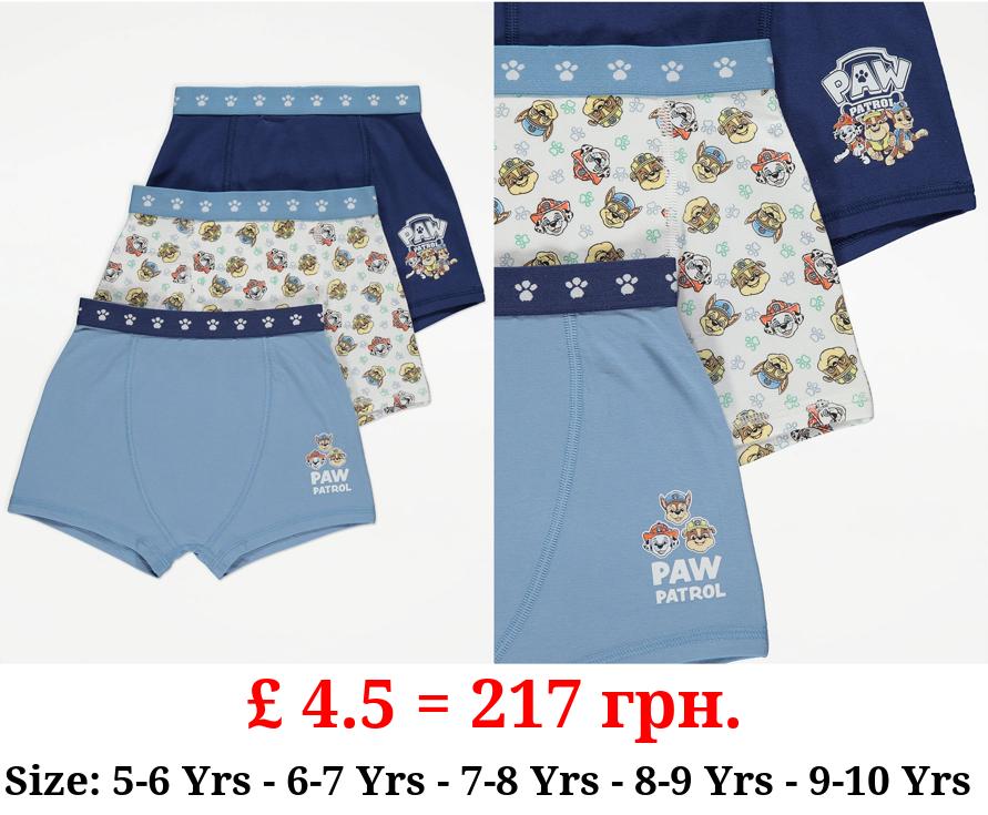 PAW Patrol Character Blue Trunks 3 Pack