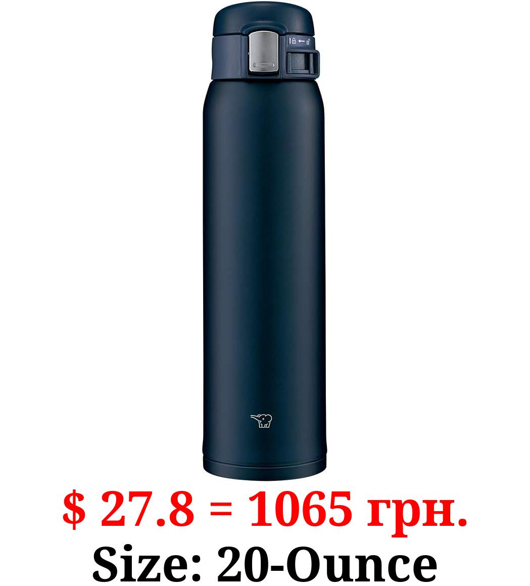 Zojirushi (ZOJIRUSHI) Water bottle direct drinking [One-touch open] Stainless mug 600ml Navy SM-SF60-AD