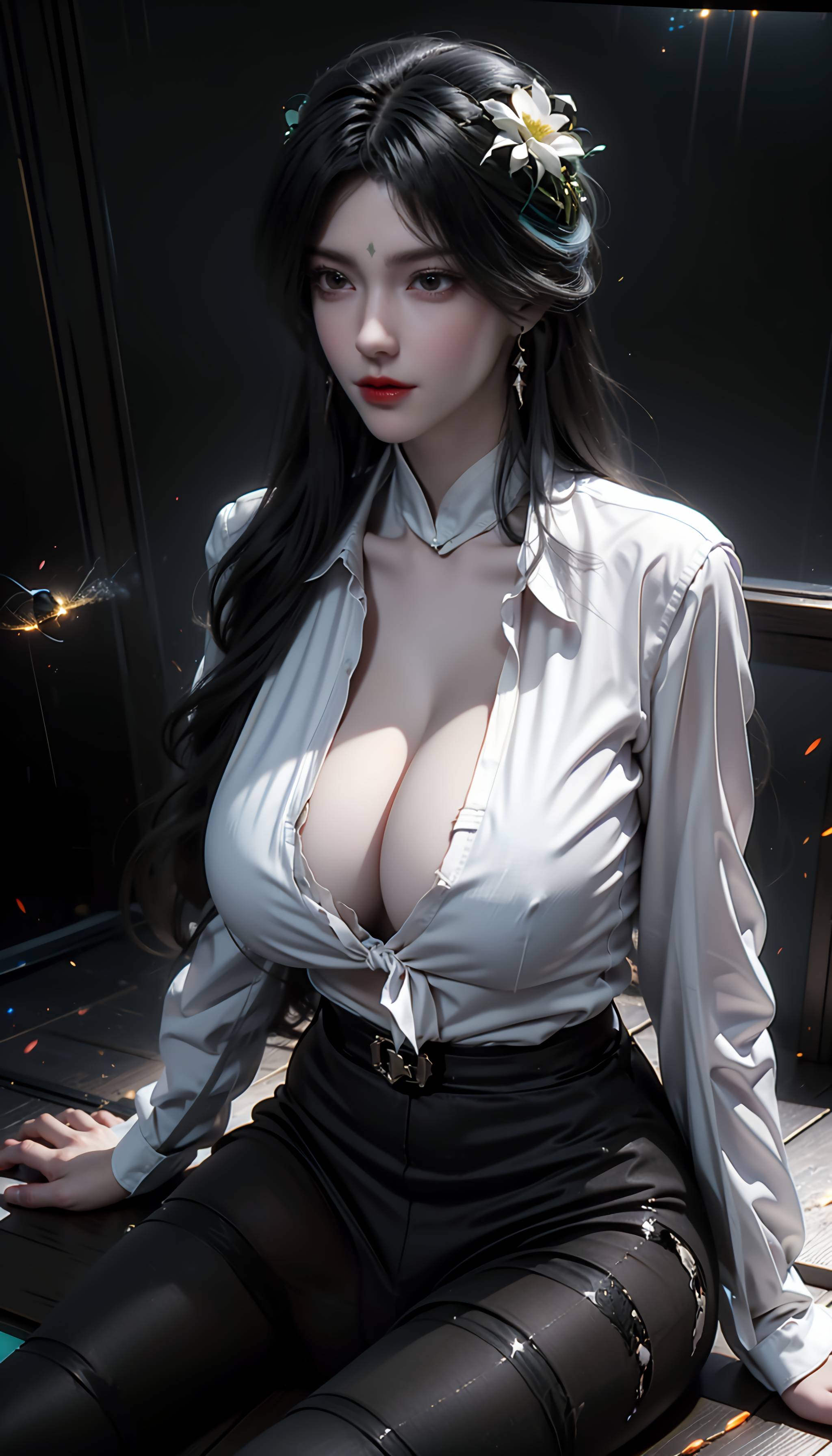 图片[76]-完美世界-柳神 黑丝衬衫-六色网