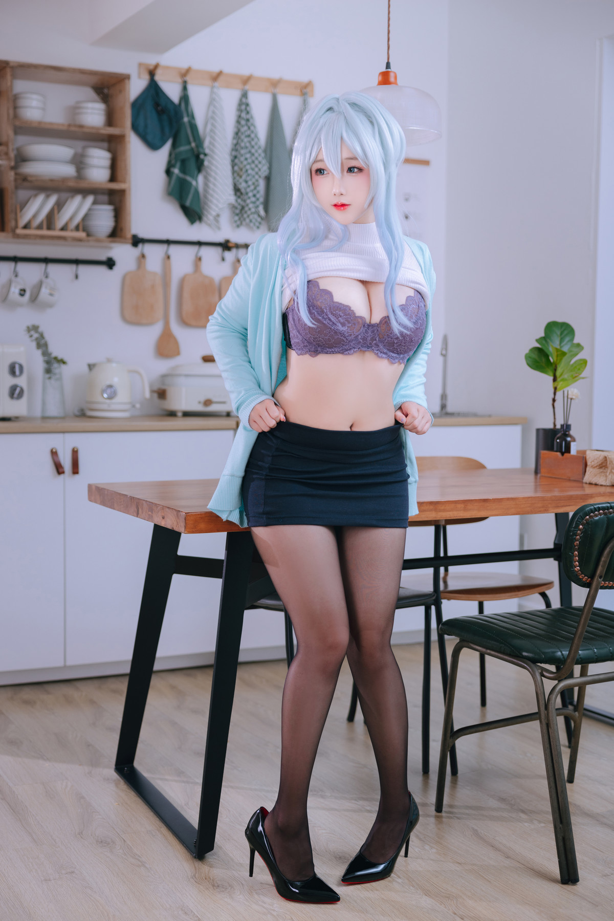 Cosplay Rinaijiao日奈娇 未亡人雪女 Set.03 12