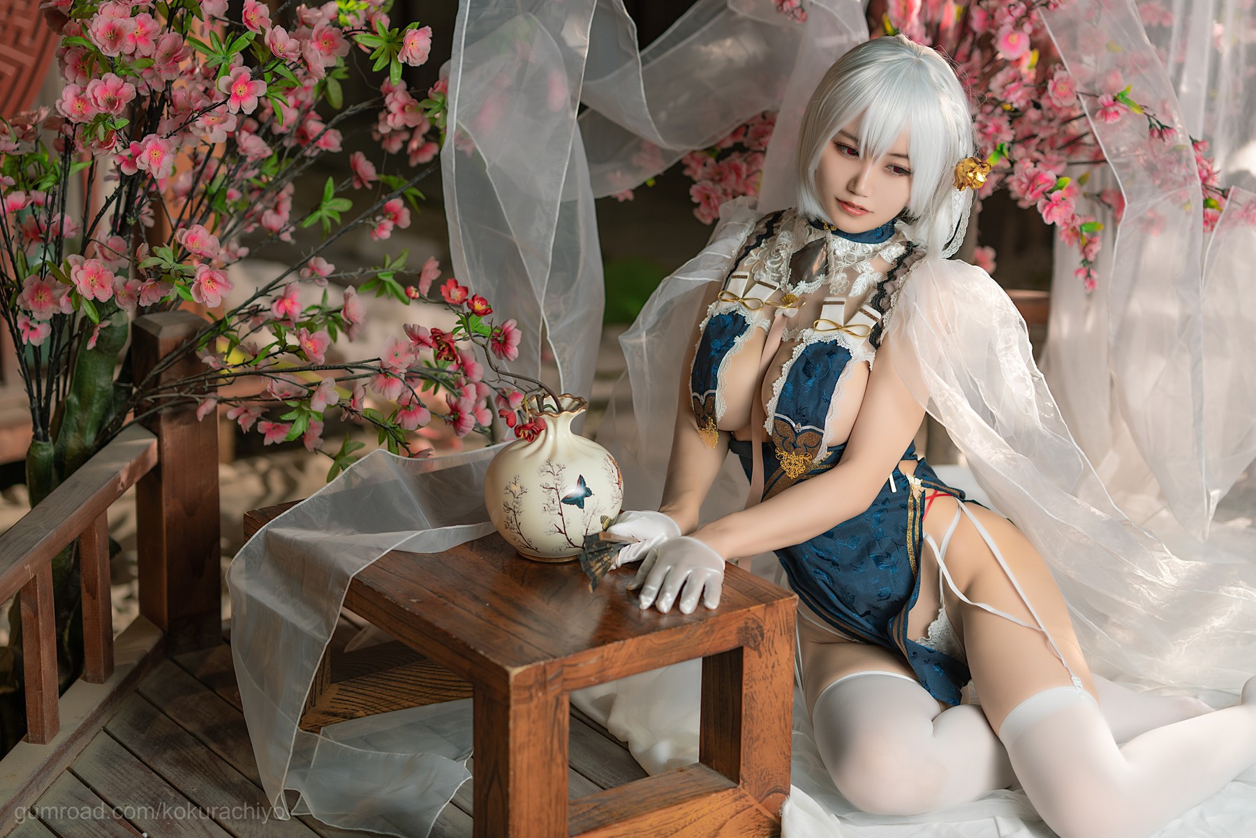 Cosplay 小仓千代 天狼星旗袍 5