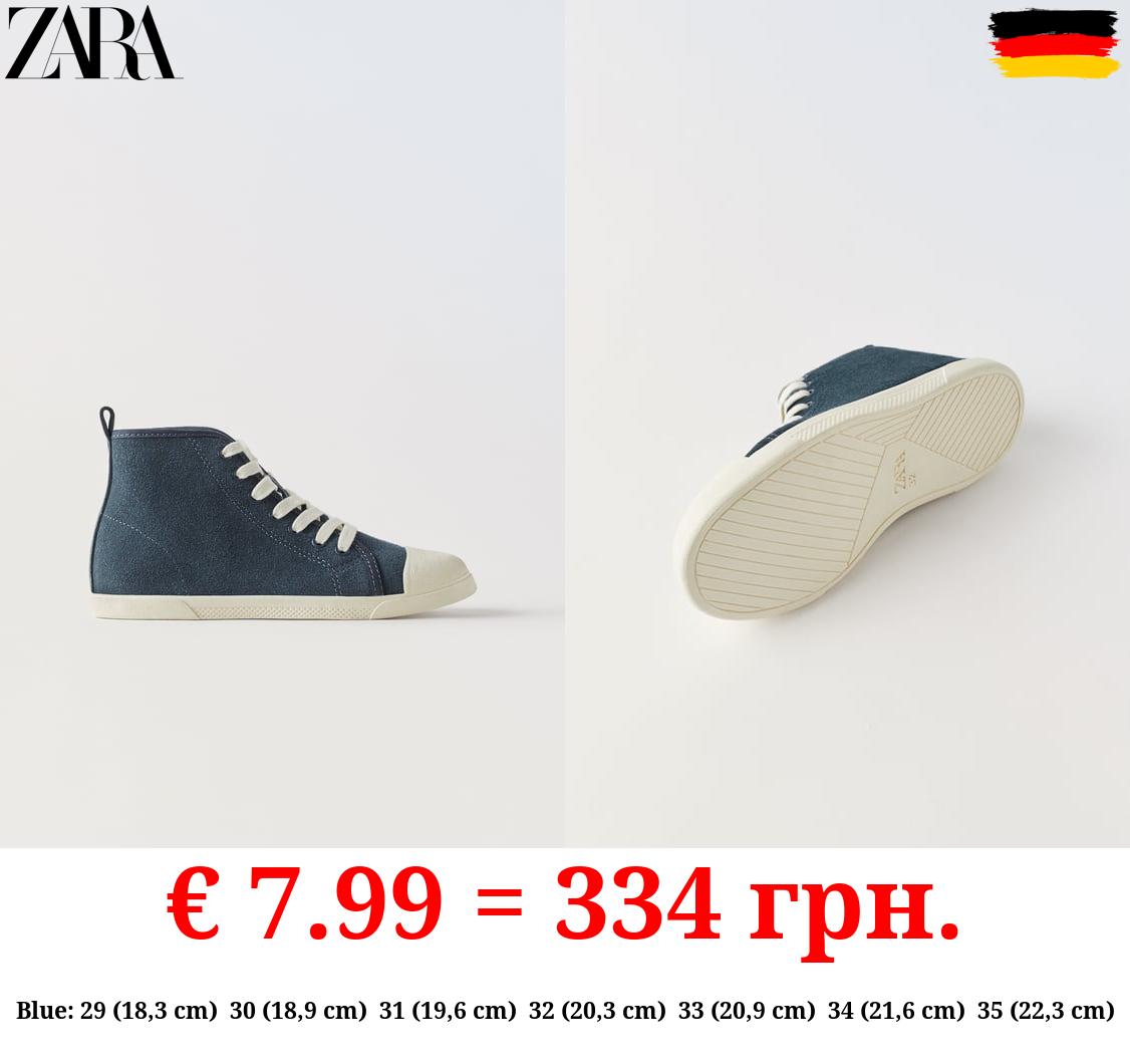 LEATHER HIGH-TOP SNEAKERS