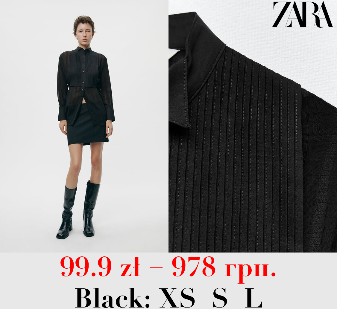 ZW COLLECTION BIB-FRONT SHIRT