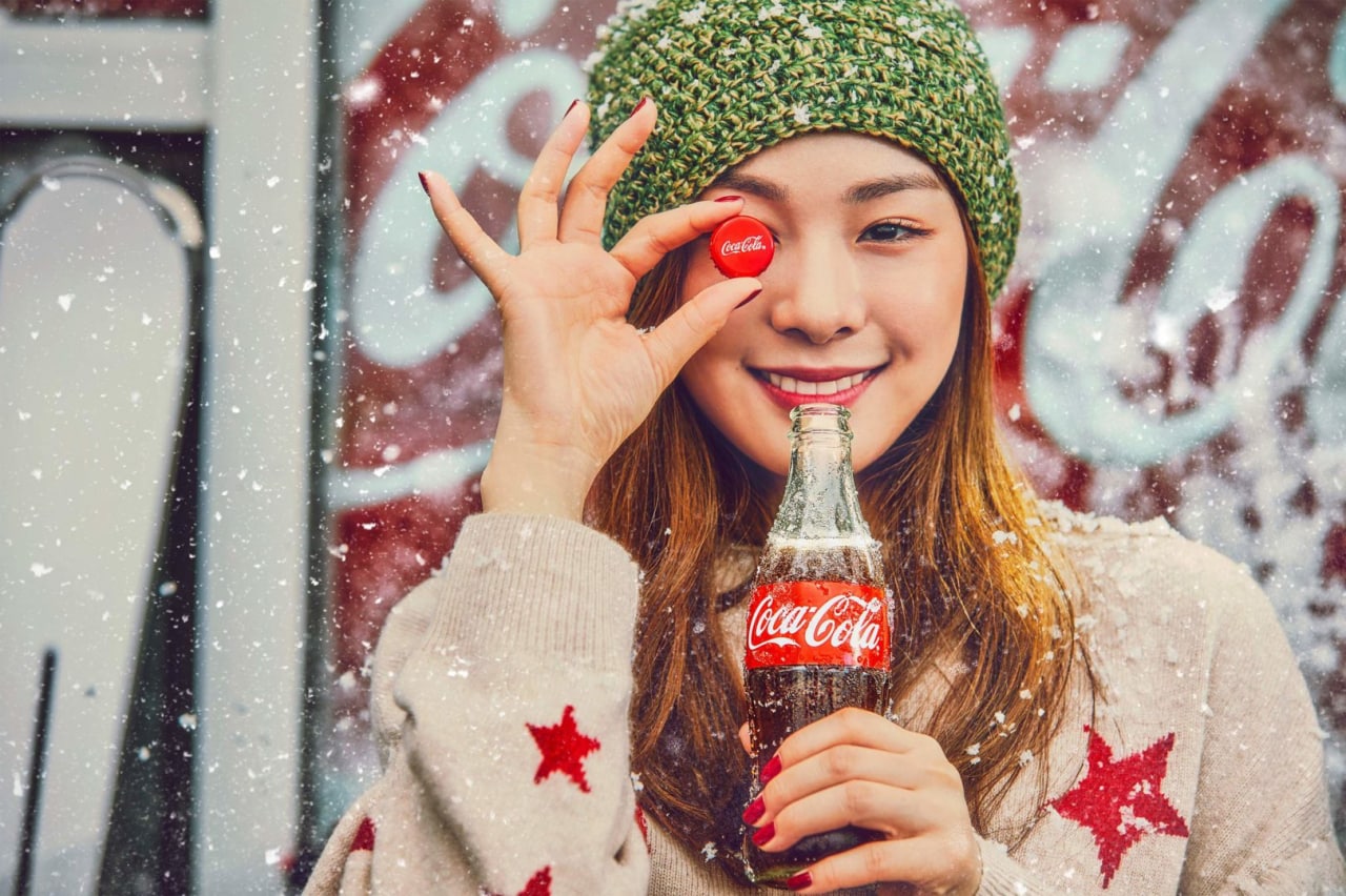 Фотосессия в стиле Кока-кола Новогодняя