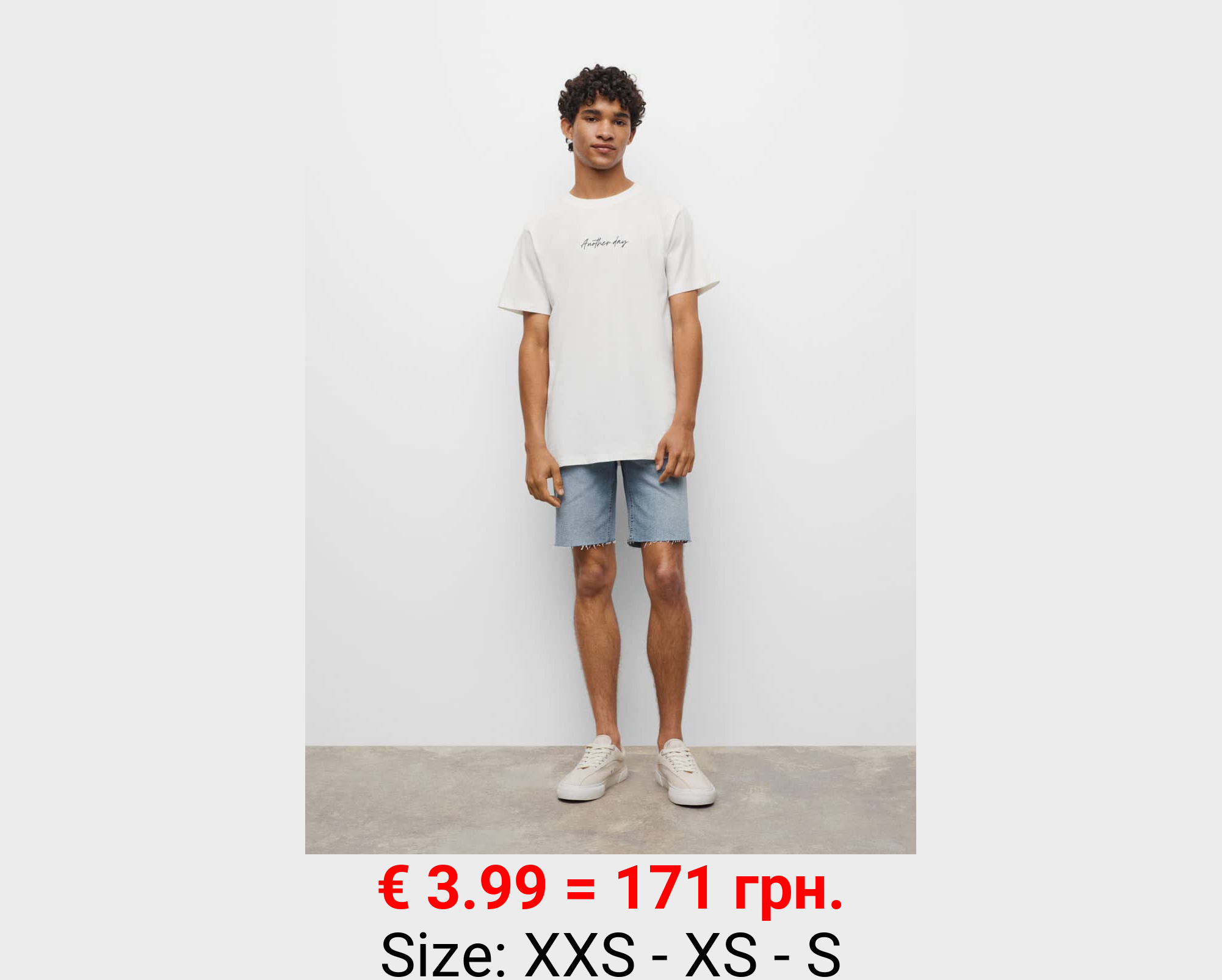 Bermudas denim bajo deshilachado