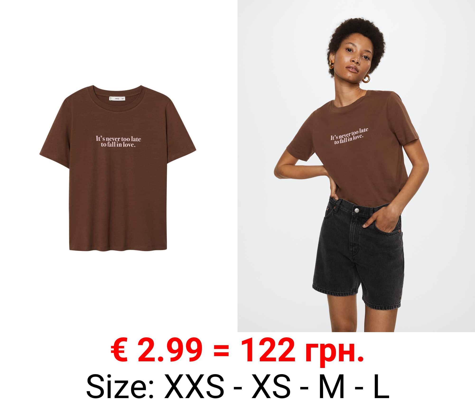 camiseta algodón mensaje