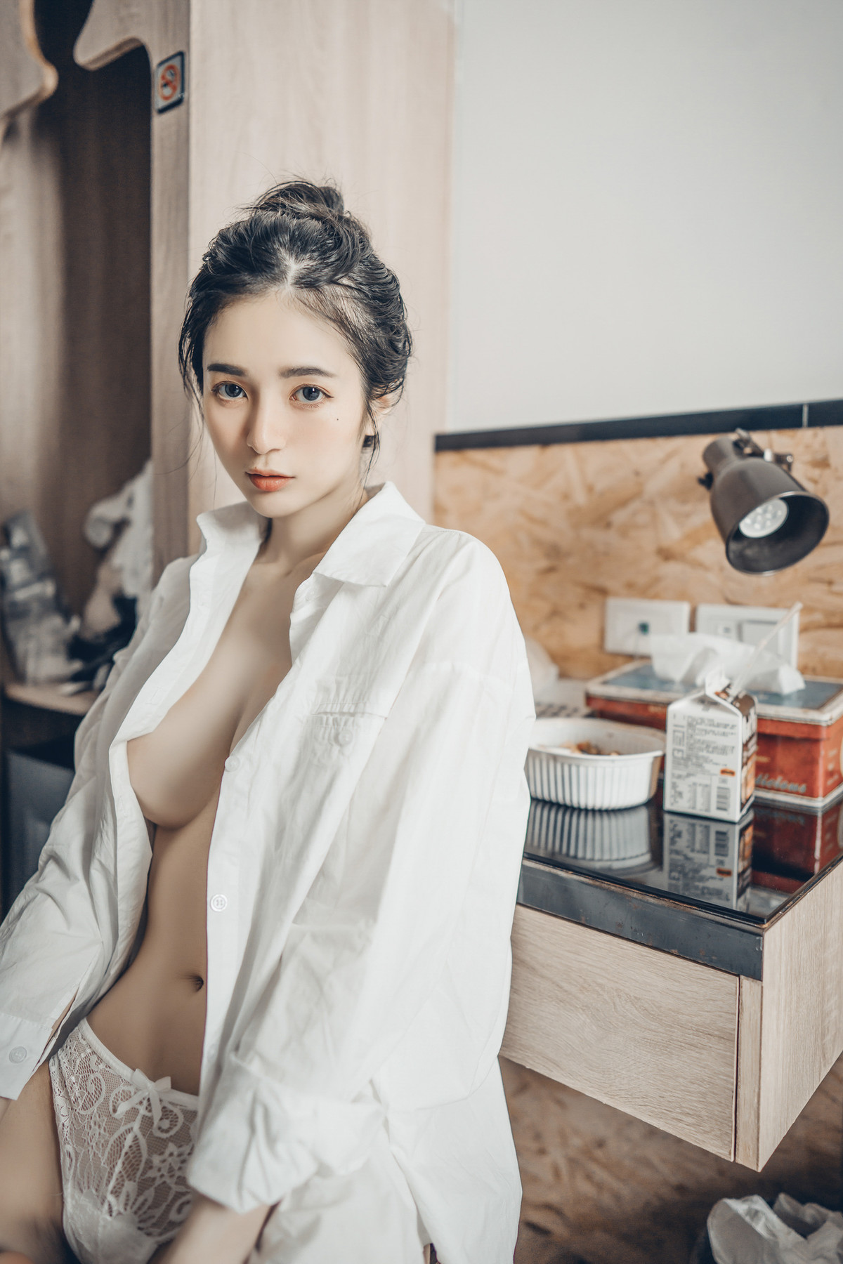 終於約到女神泡湯，浴巾一直掉，最後不穿了直接拍 S級美女-辰辰 Vol.01 17