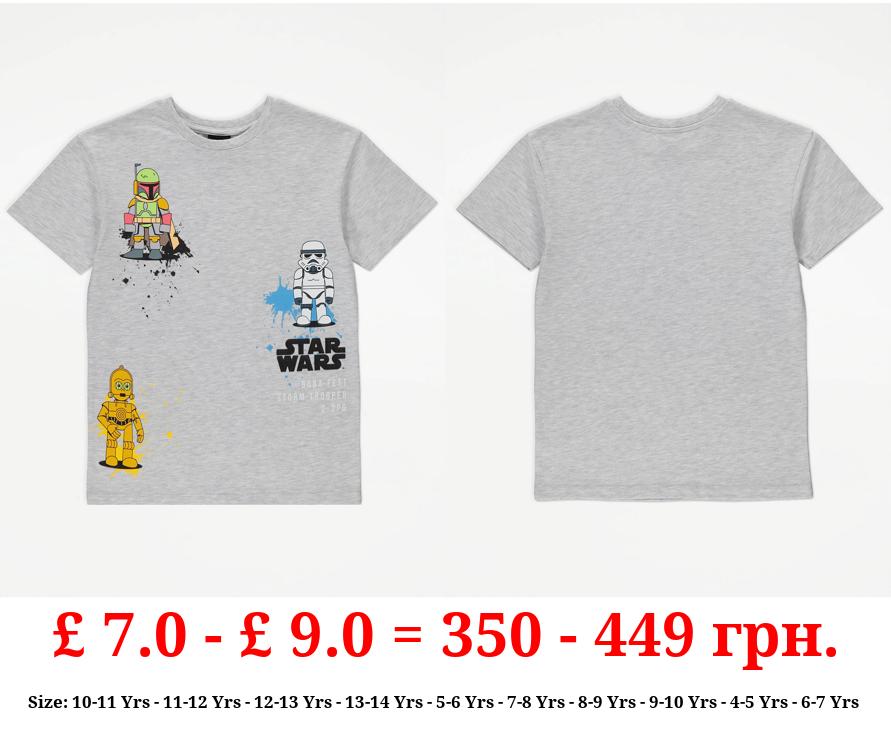 Disney Star Wars Grey Character T-Shirt