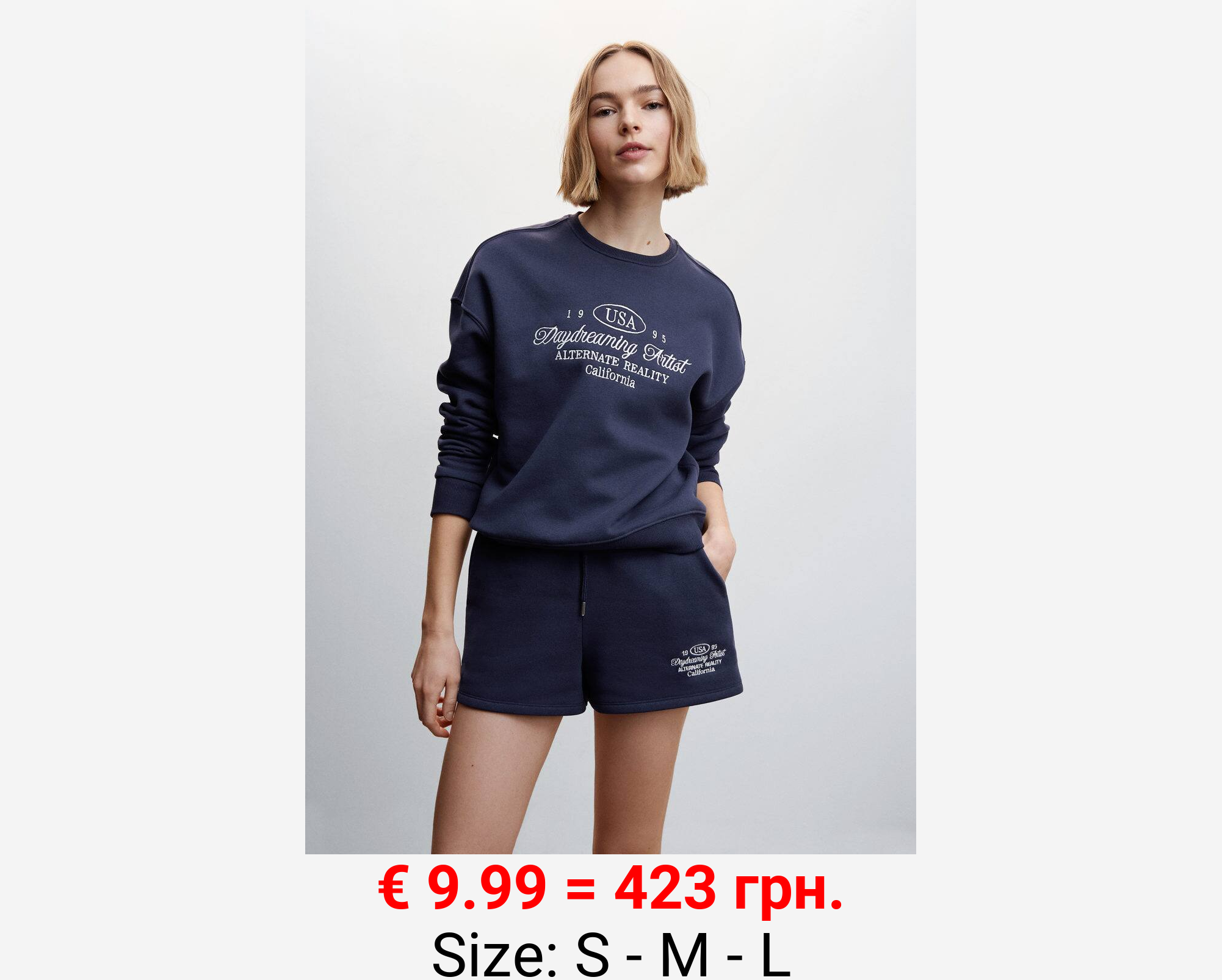 Shorts algodón bordados