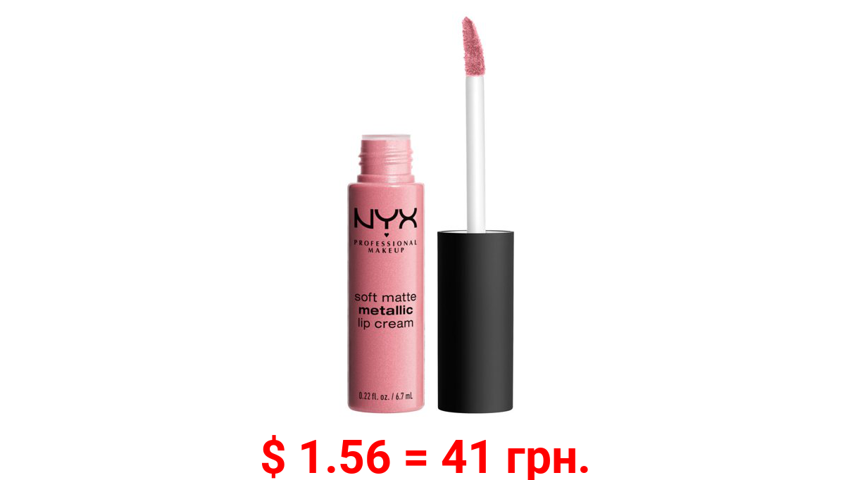 NYX Professional Makeup Soft Matte Metallic Lip Cream, Milan