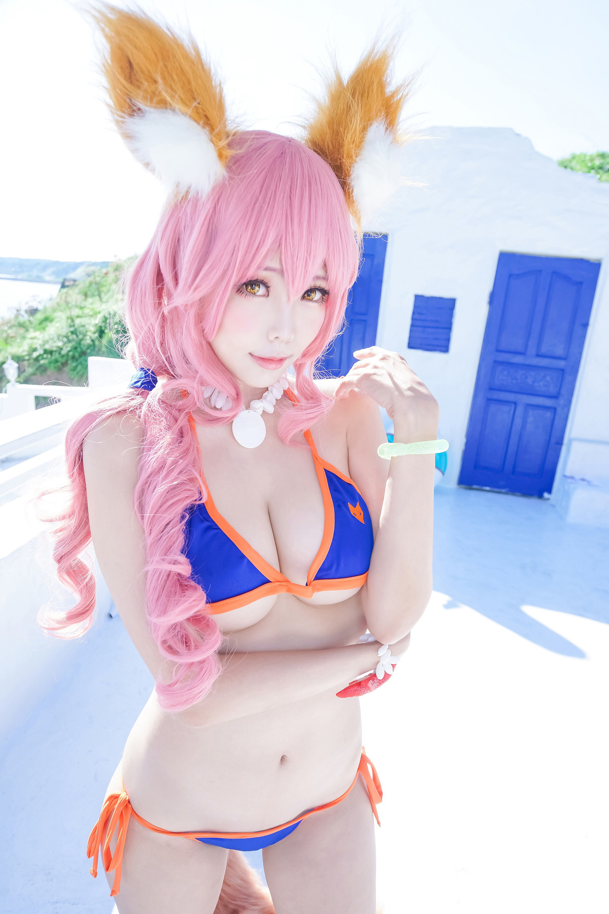 Cosplay ElyEE子 玉藻前泳装 3