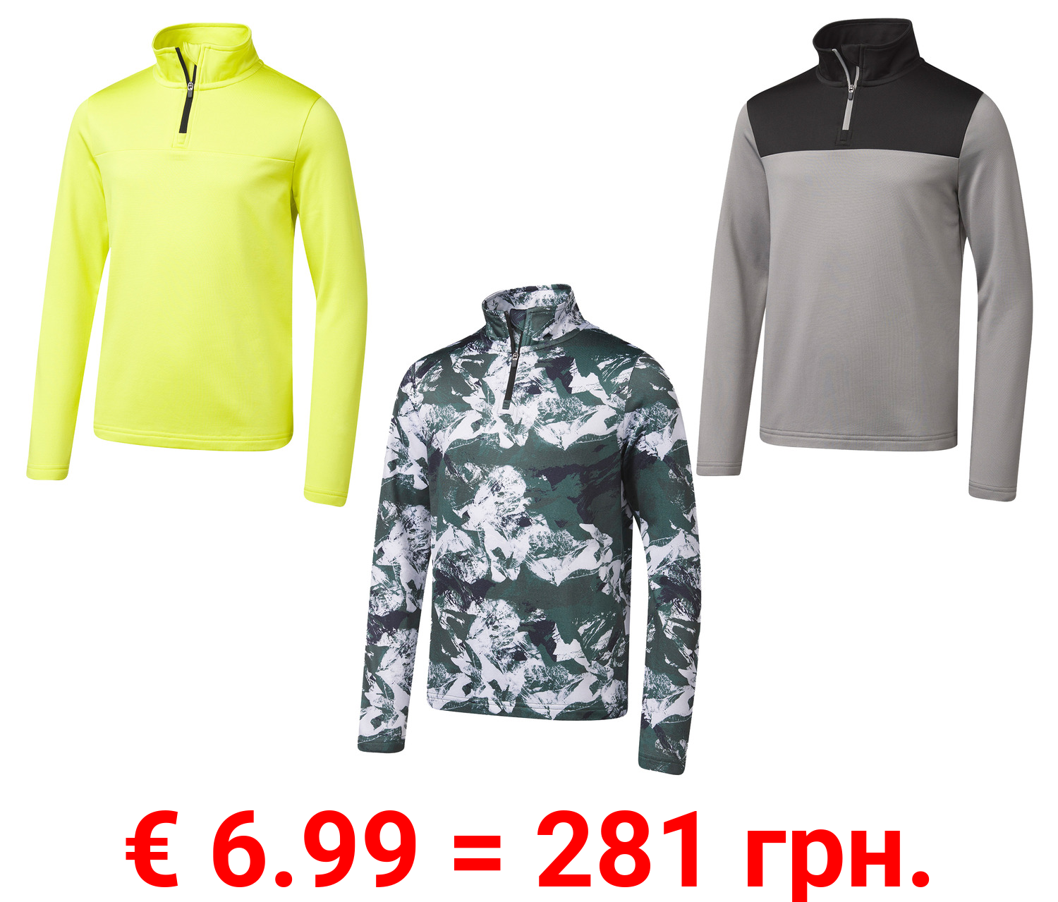 CRIVIT Kinder Thermo-Funktionsshirt, schnelltrocknend