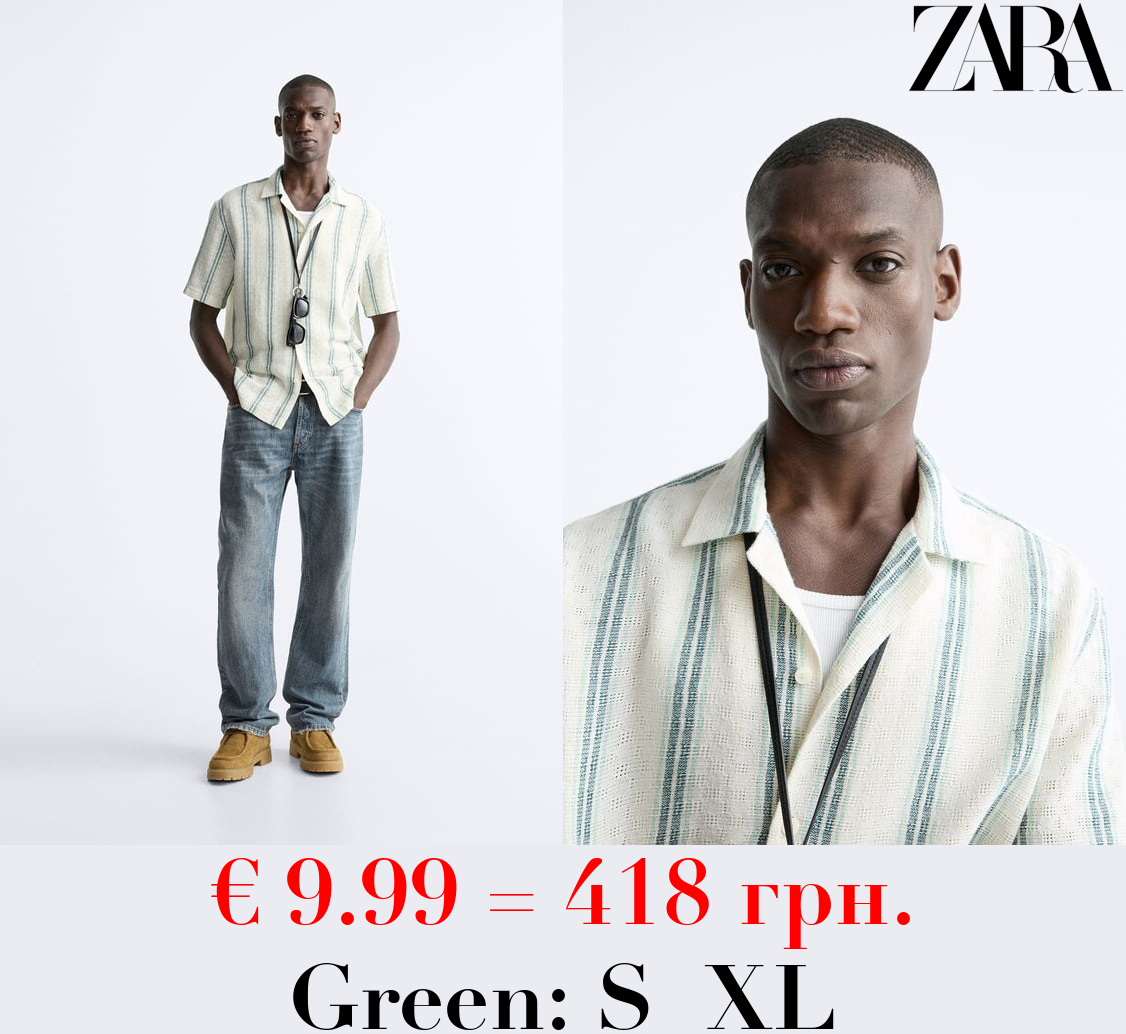 STRIPED TEXTURED SHIRT