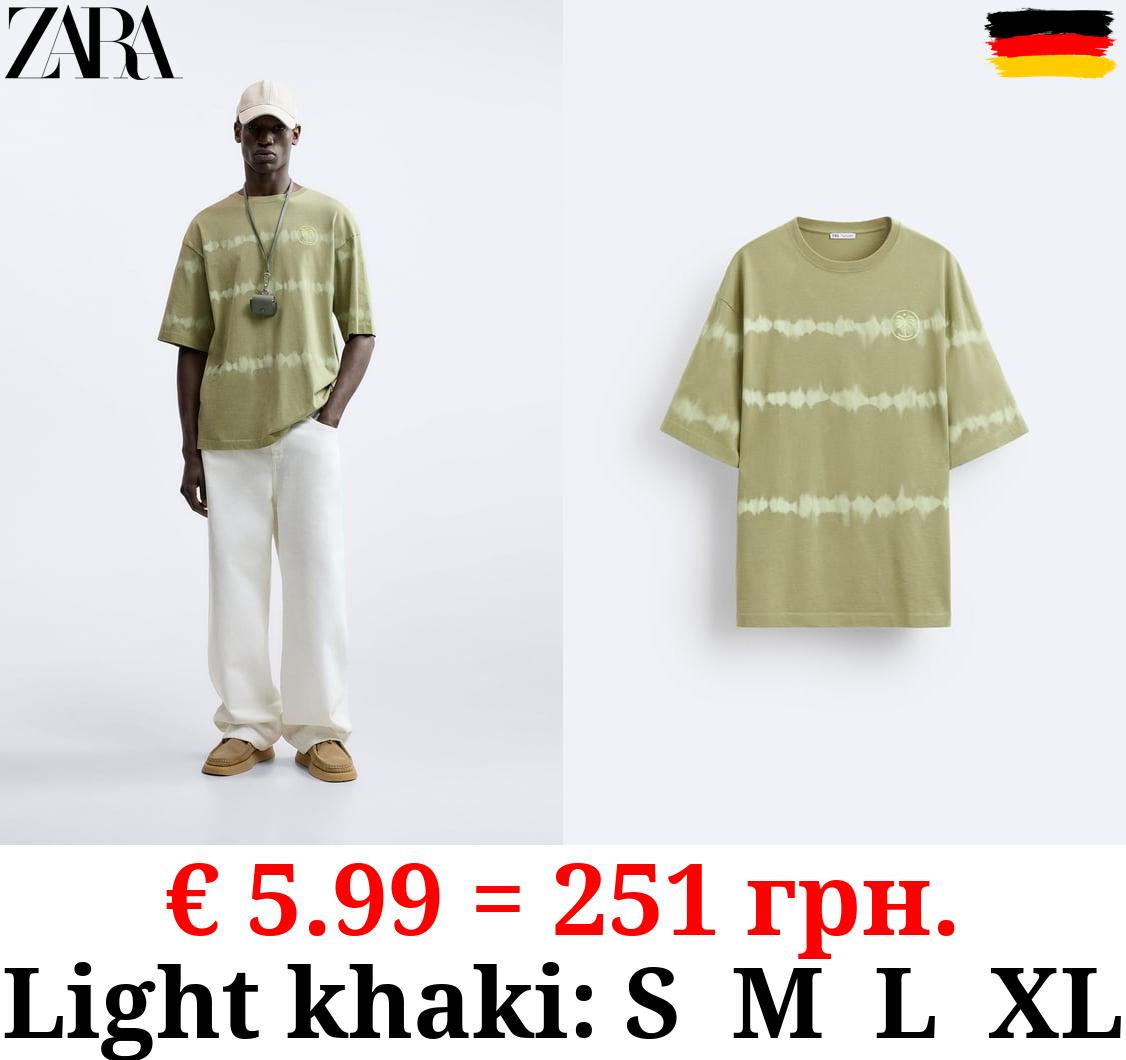 TIE-DYE STRIPED T-SHIRT