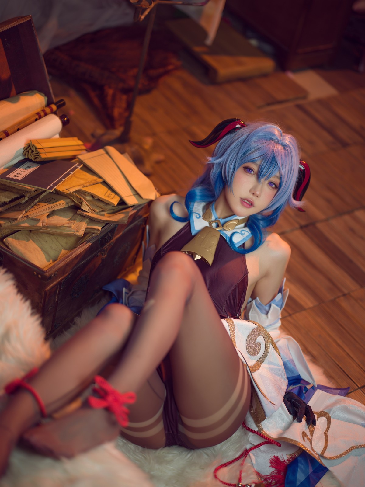阿包也是兔娘 Cosplay 舰长 原神甘雨 24