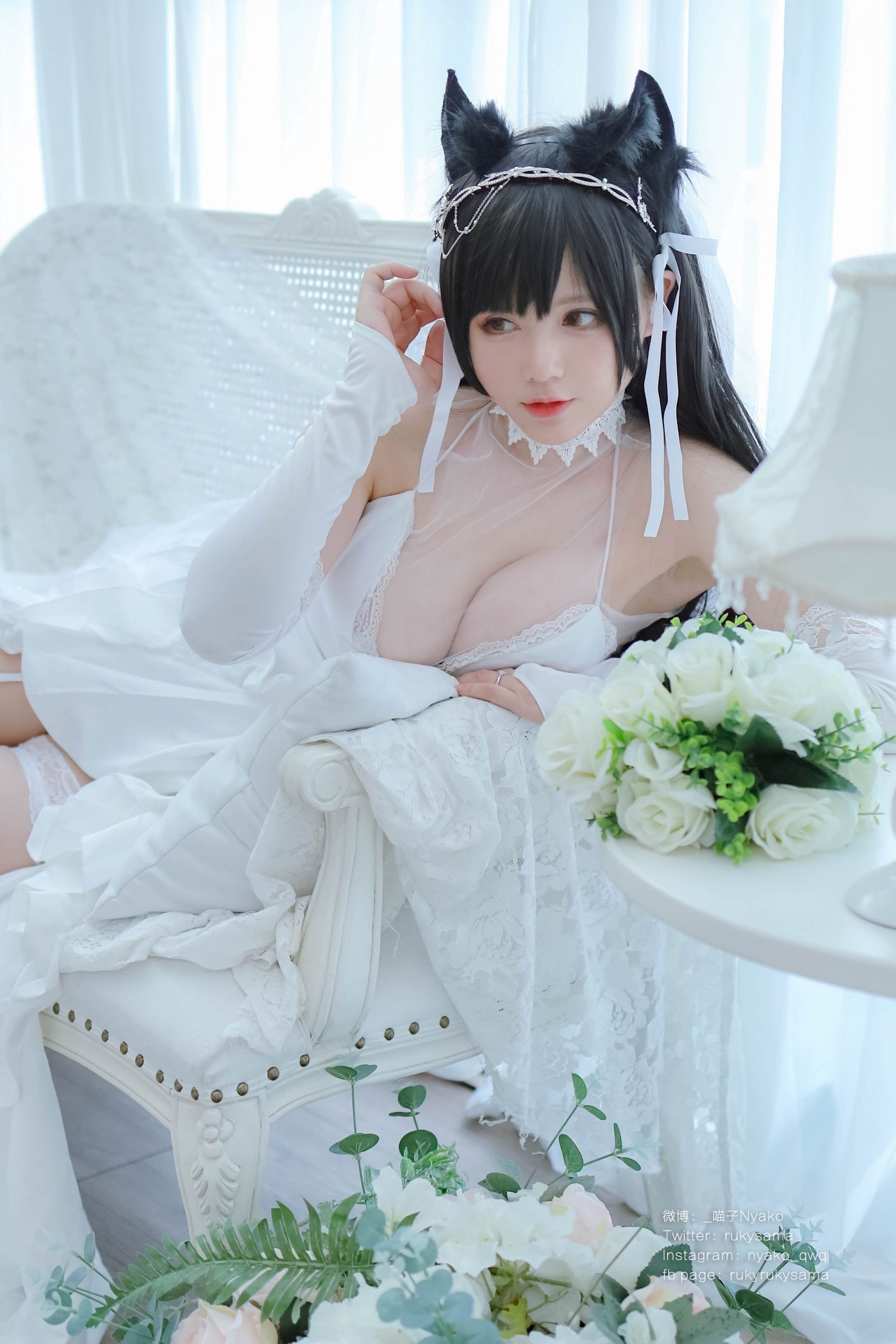 Nyako喵子 爱宕婚纱(62P177MB) 43