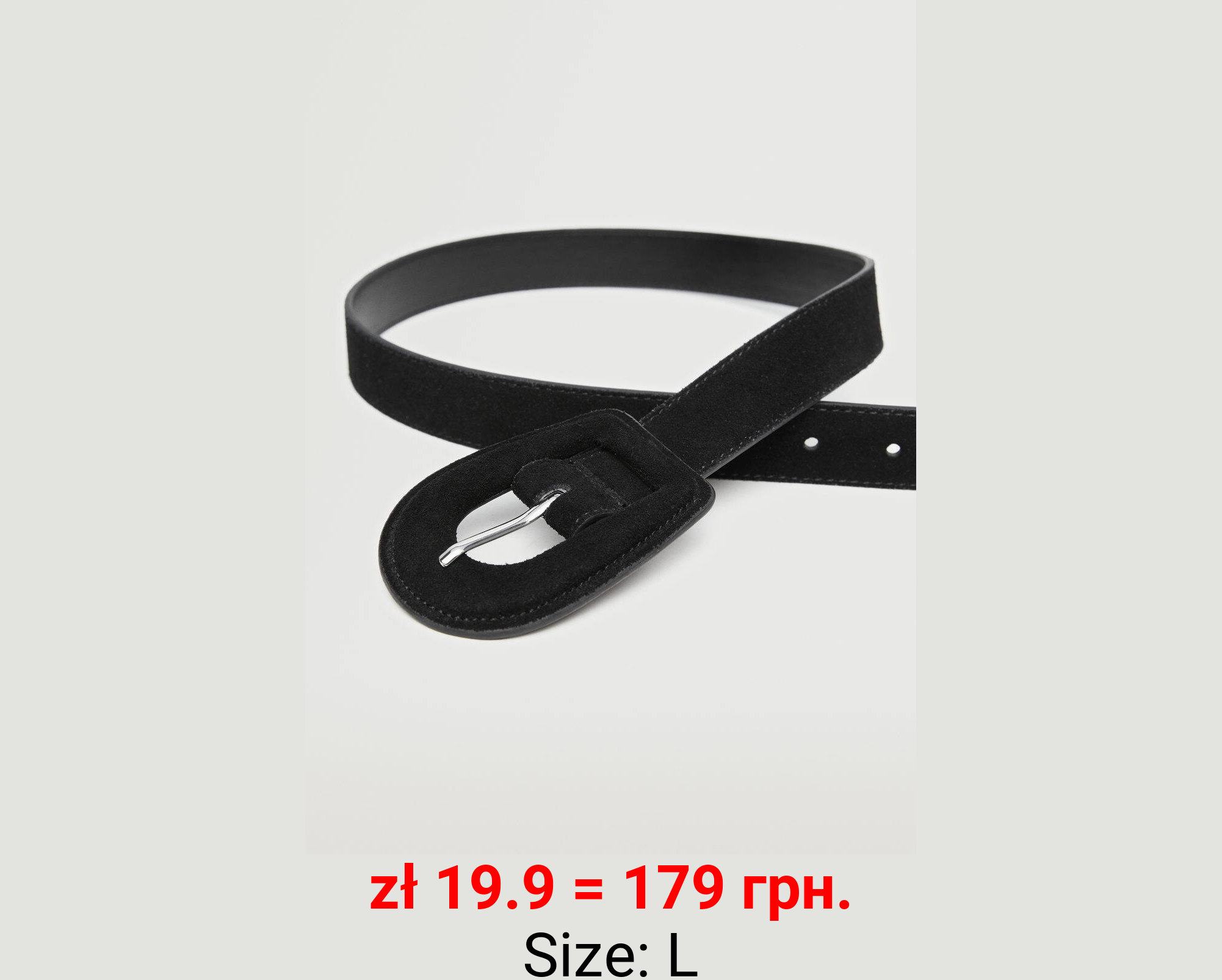 Cinturón piel maxi hebilla