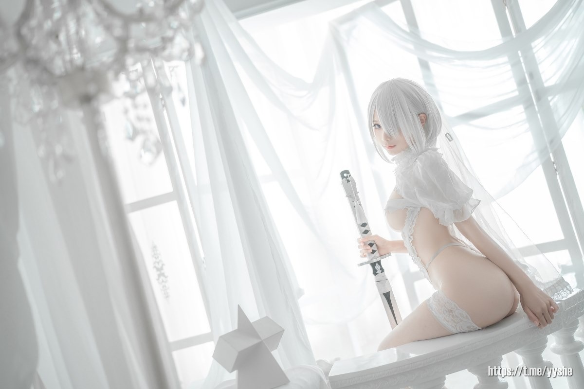 蠢沫沫 - 2B 白婚纱 [59P] 11