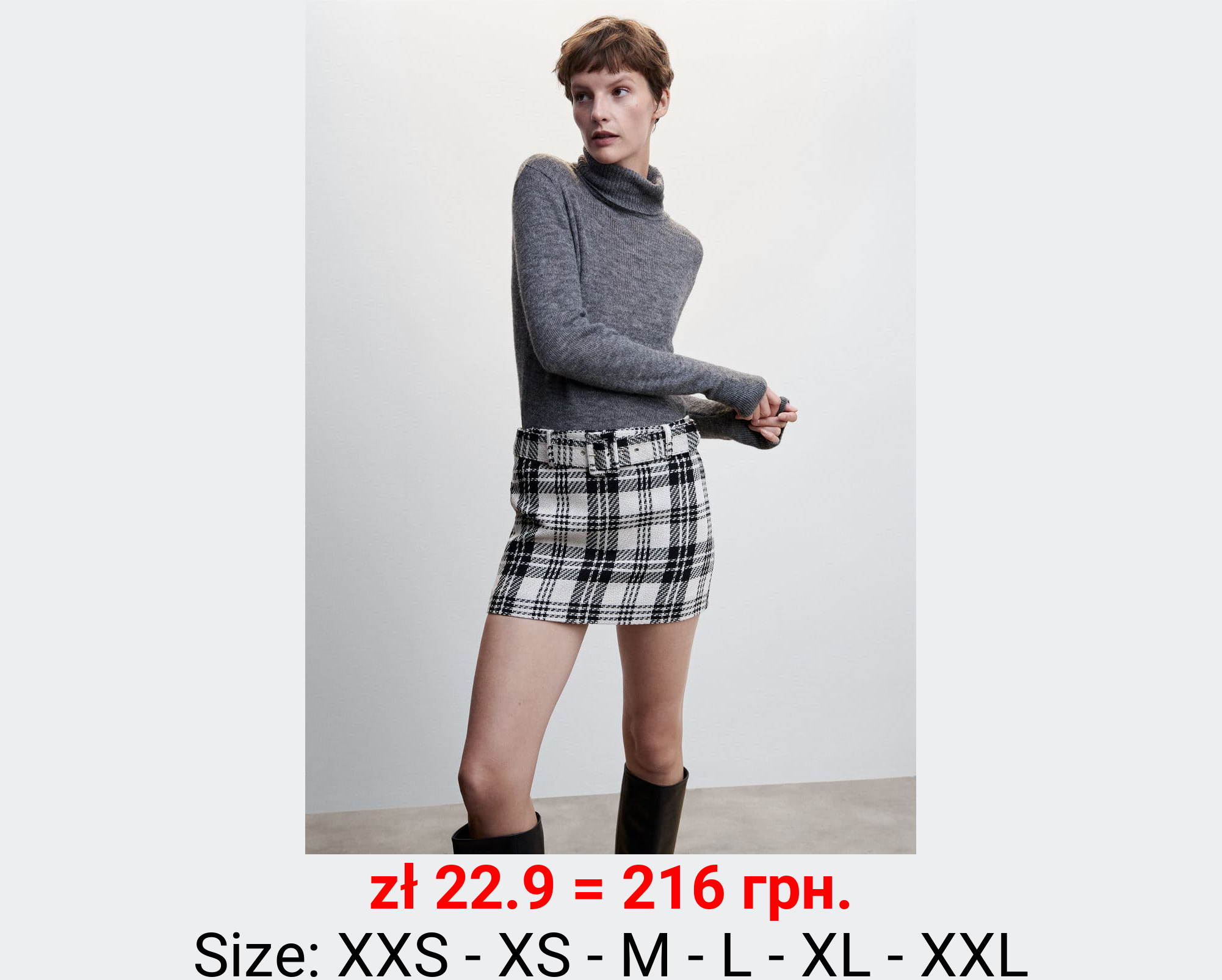 Falda detalle imperdibles