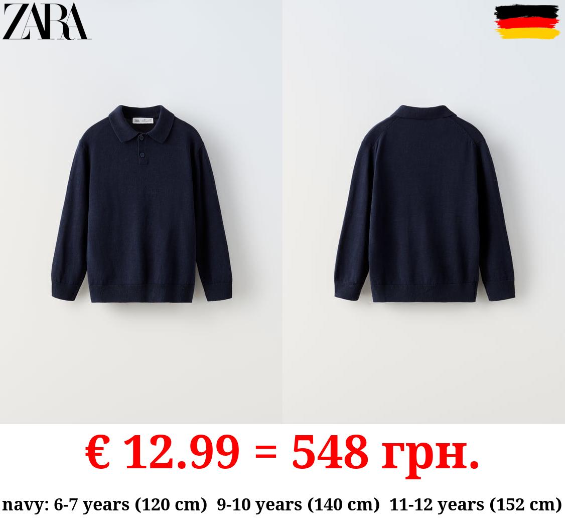 LINEN BLEND POLO SHIRT