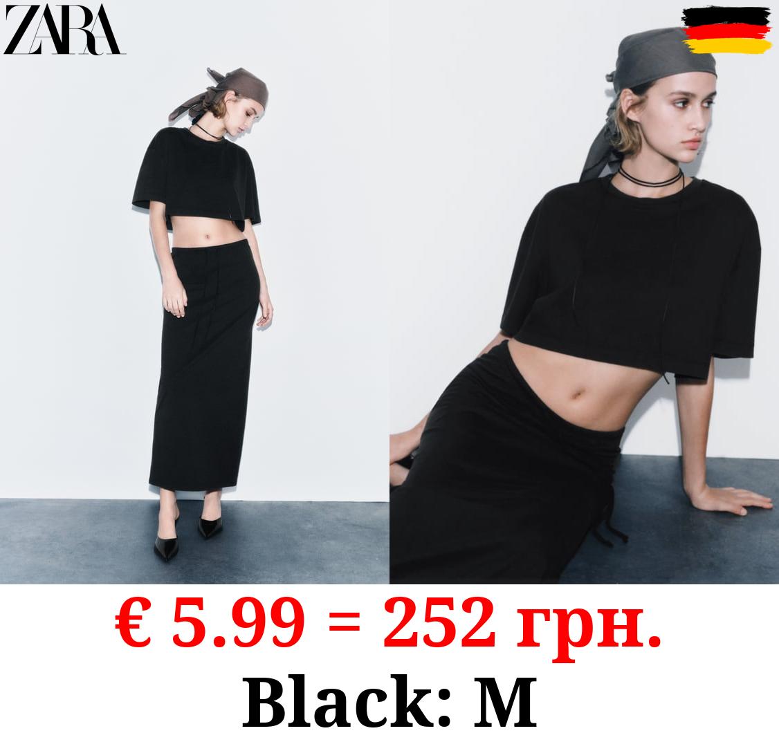 FADED-EFFECT CROP TOP