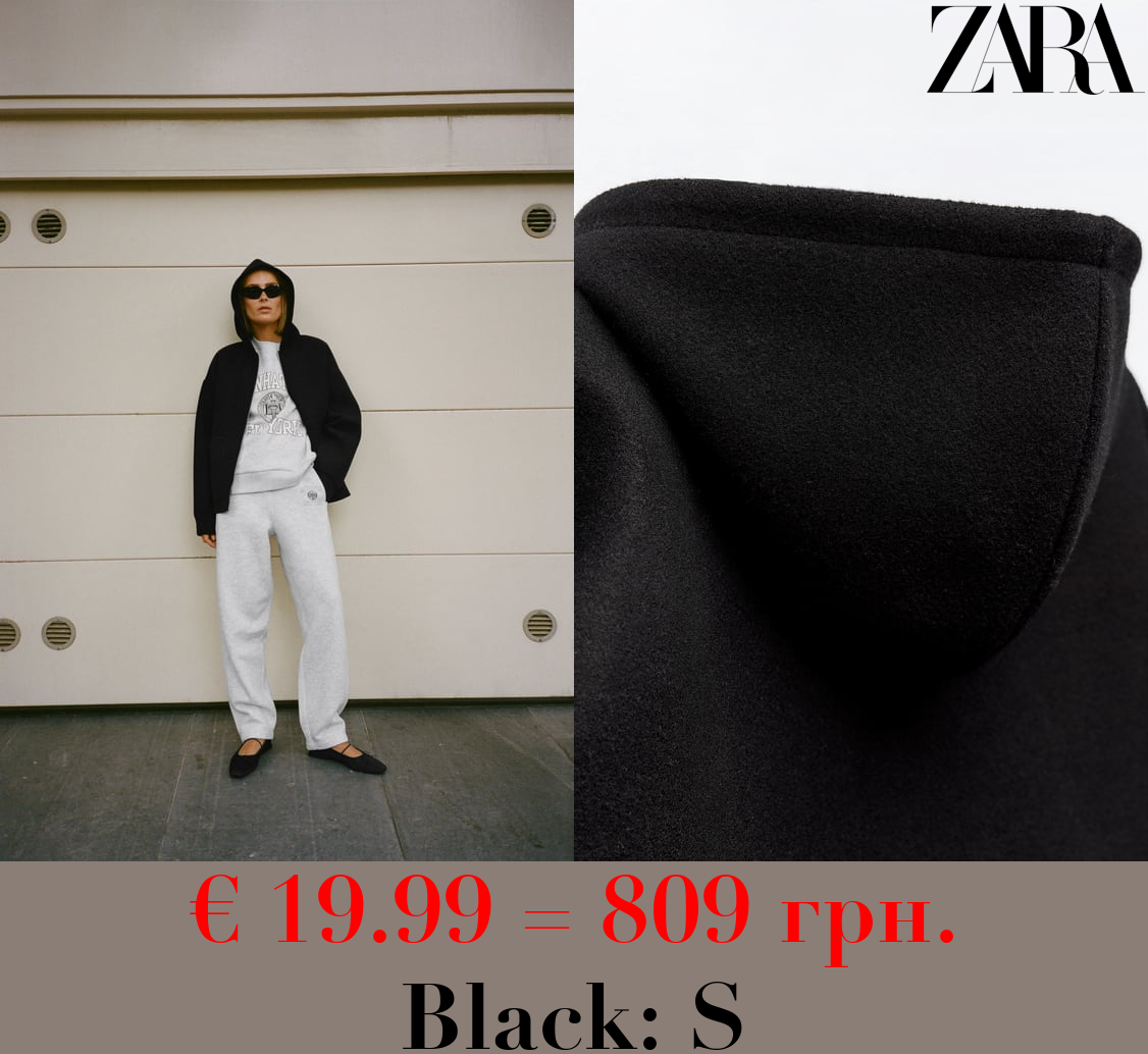 SOFT NEOPRENE-EFFECT BOMBER JACKET