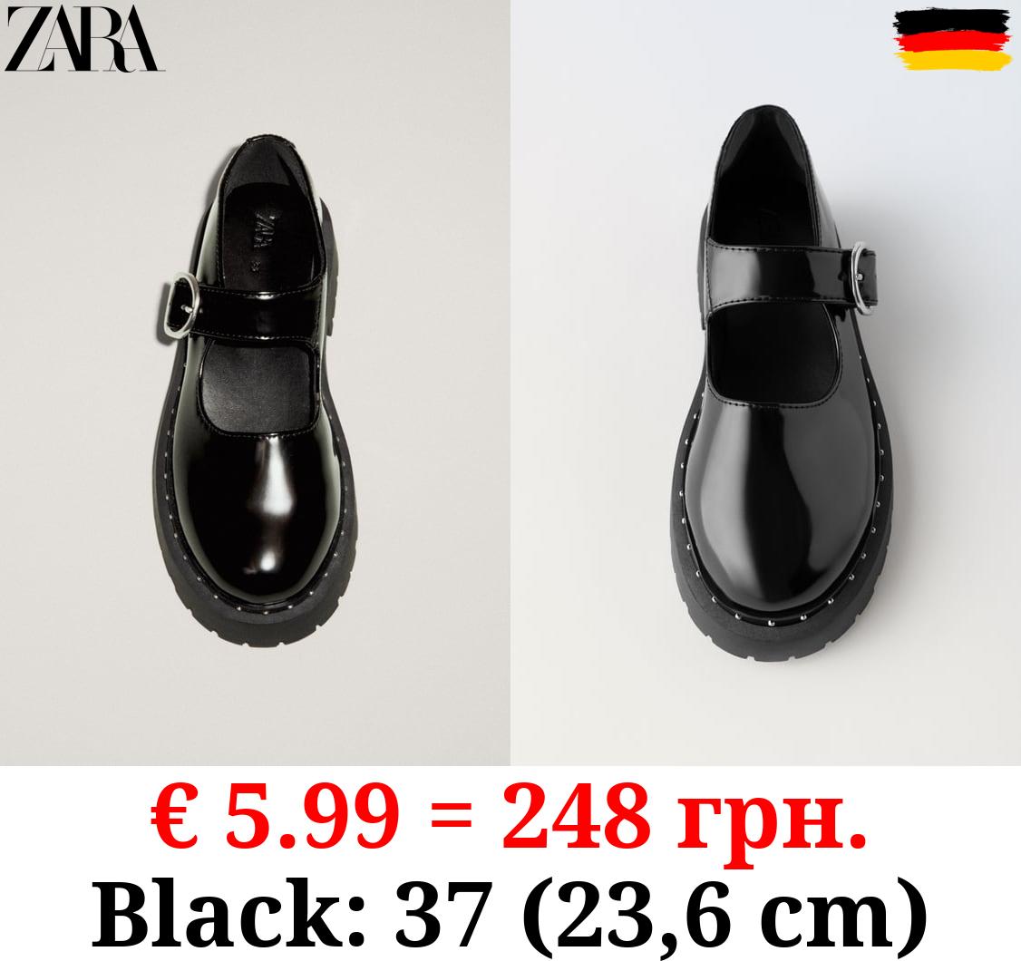 STUDDED MARY JANES WITH TRACK SOLES