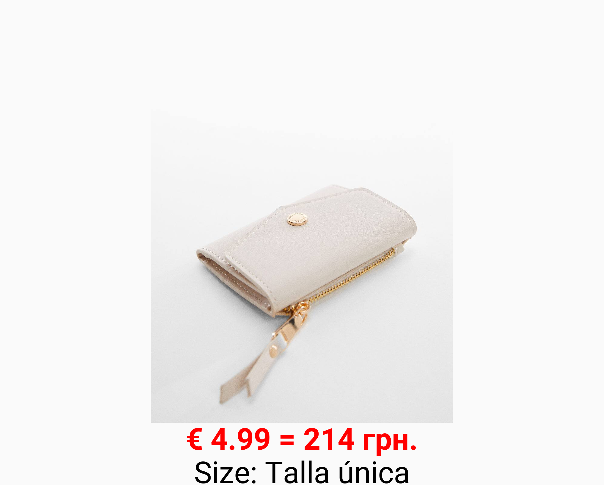Billetera solapa botón