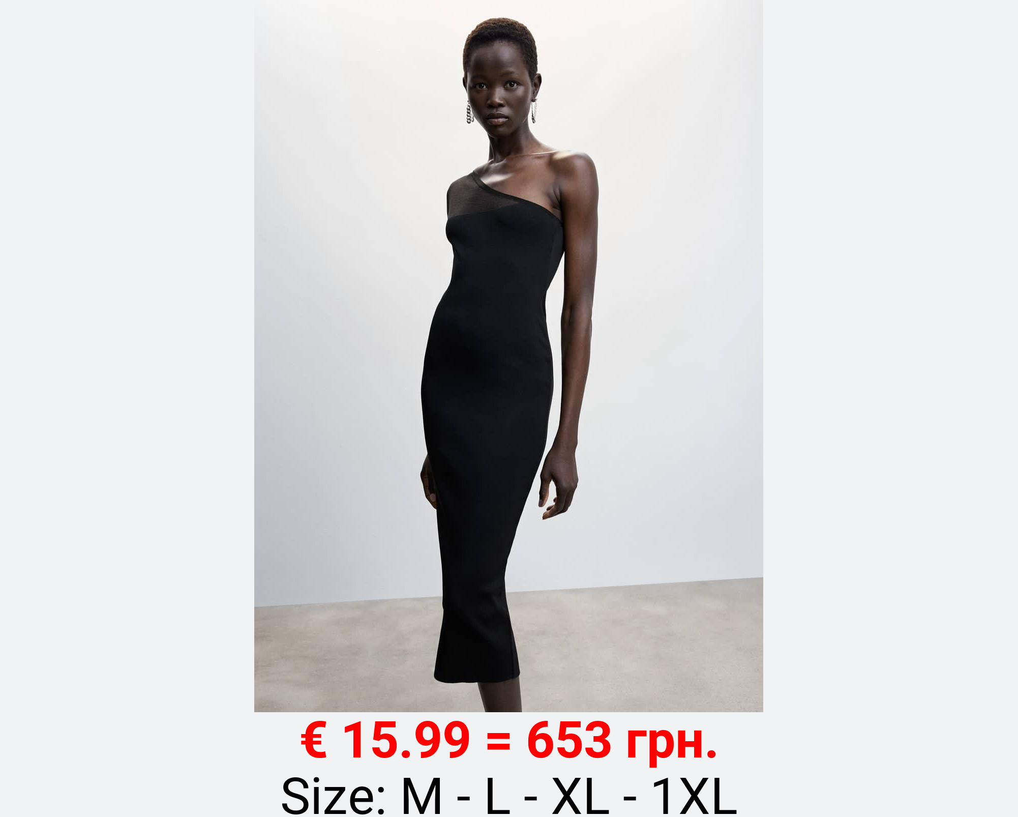 Vestido escote asimétrico