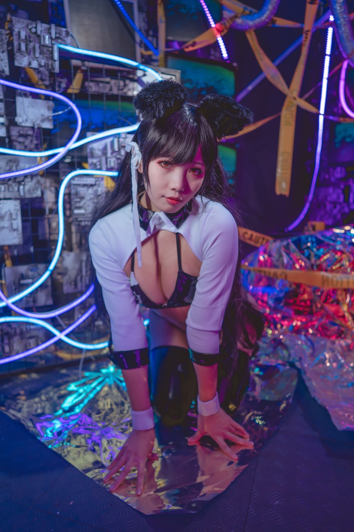 Cosplay 墨玉 爱宕机车服 31