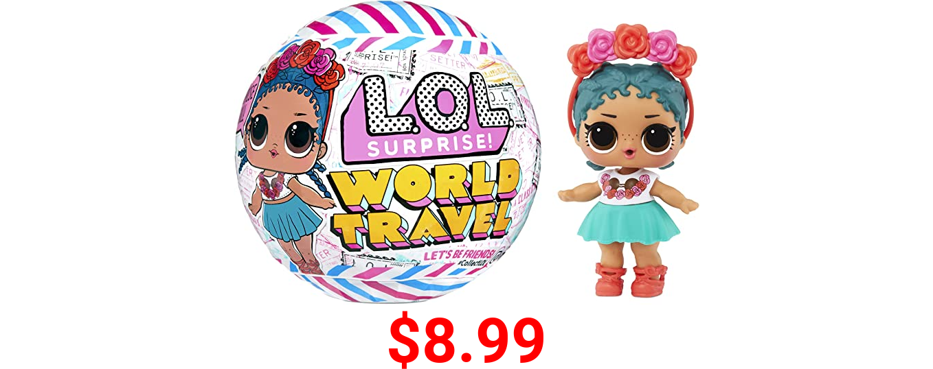 LOL Surprise World Travel™ Dolls with 8 Surprises Including Doll, Fashions, and Travel Themed Accessories - Great Gift for Girls Age 4+