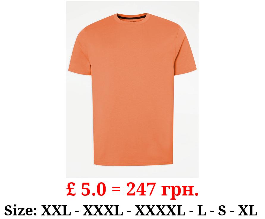 Orange Crew Neck T-Shirt