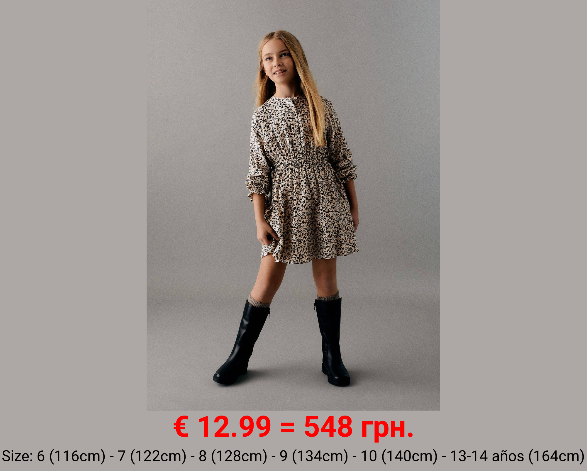 Vestido estampado flores