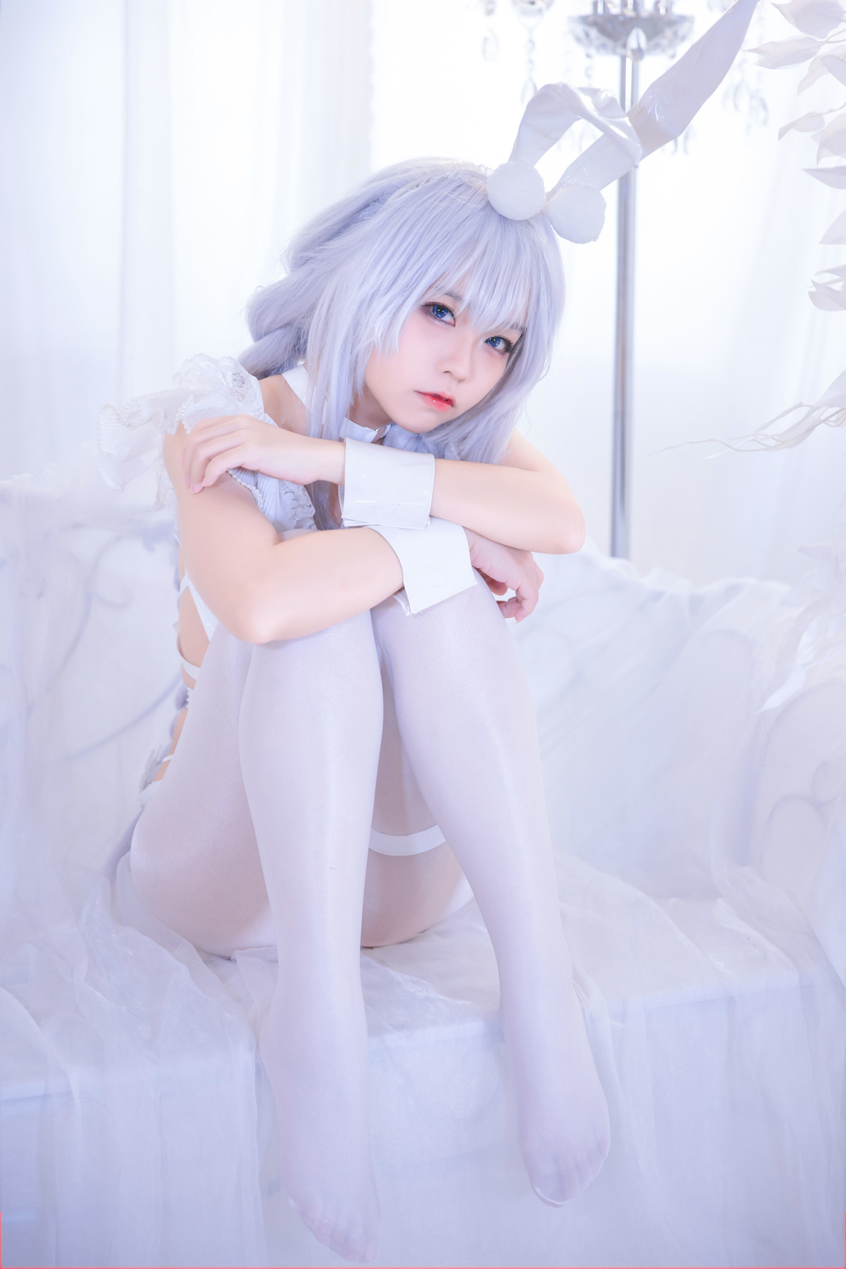 G44不会受伤 Cosplay 碧蓝航线 恶毒皮肤 懒懒的白兔 13