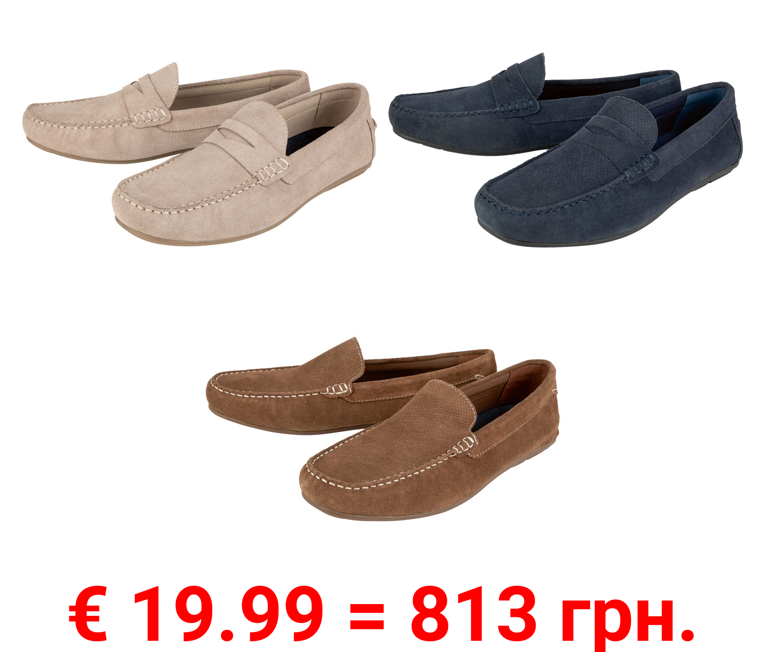 LIVERGY Herren Mokassins mit Leder aus LWG-zertifizierten Gerbereien