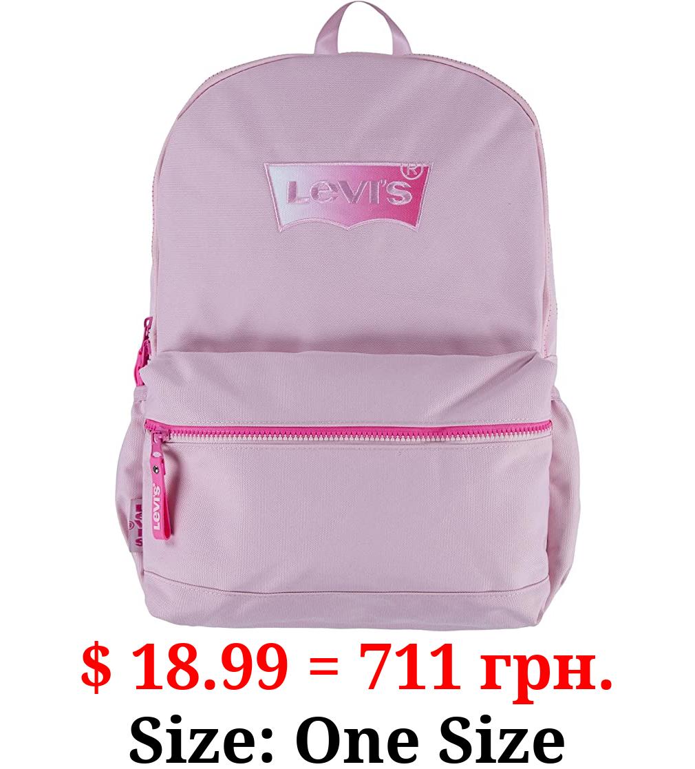 Levi's Unisex-Adults Classic Logo Backpack, Pink/Dark Pink, One Size